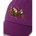 casquette-courbee-violette-ajustable-twill-triple-pony-polo-ralph-lauren