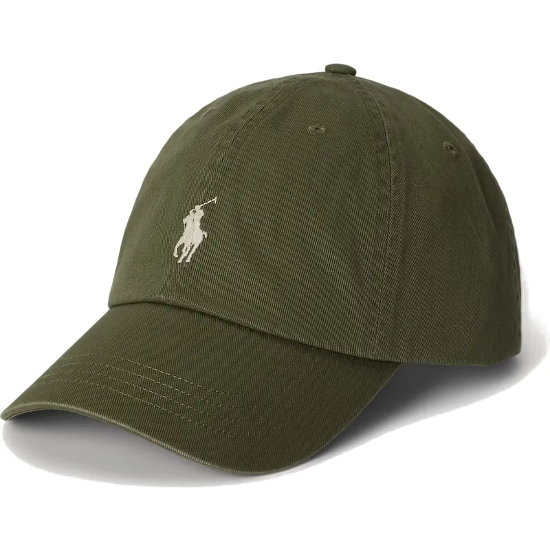 petten-gebogen-groen-verstelbare-band-van-polo-ralph-lauren