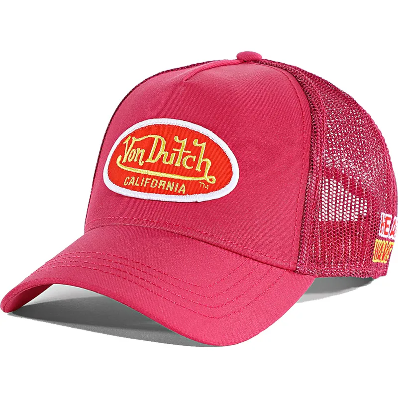 petten-gebogen-roze-snapback-poly13-van-von-dutch