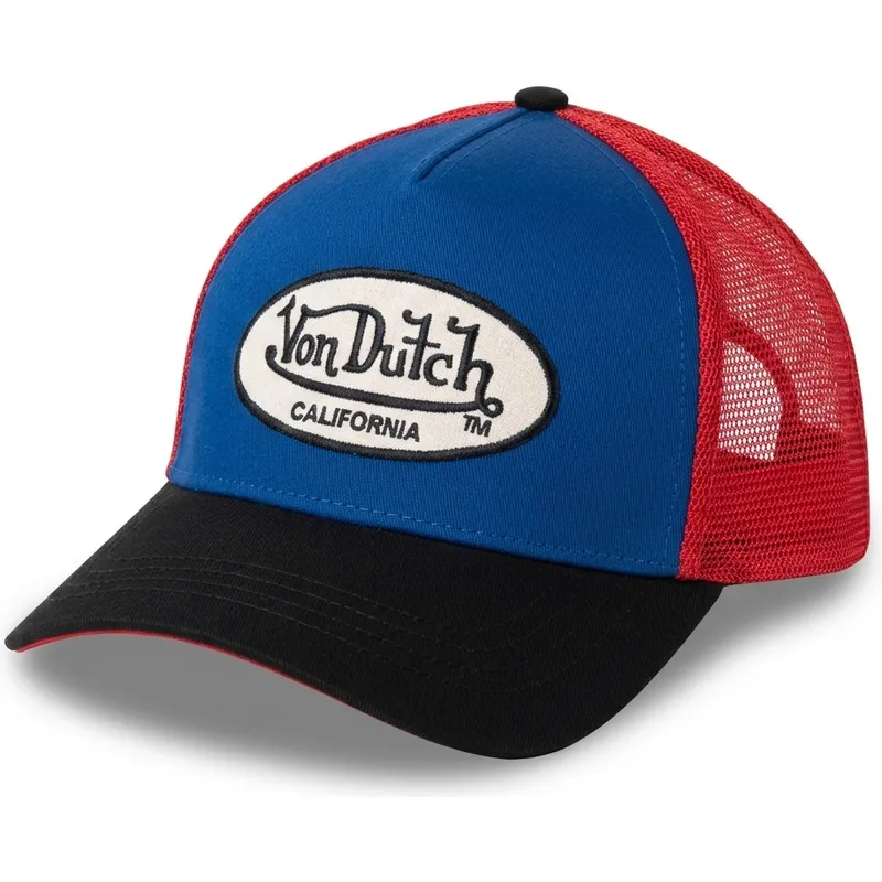 cappellino-trucker-blu-rosso-e-nero-terry14-di-von-dutch