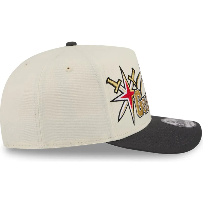 petten-gebogen-beige-snapback-9fifty-a-frame-classic-van-vegas-golden-knights-nhl-van-new-era