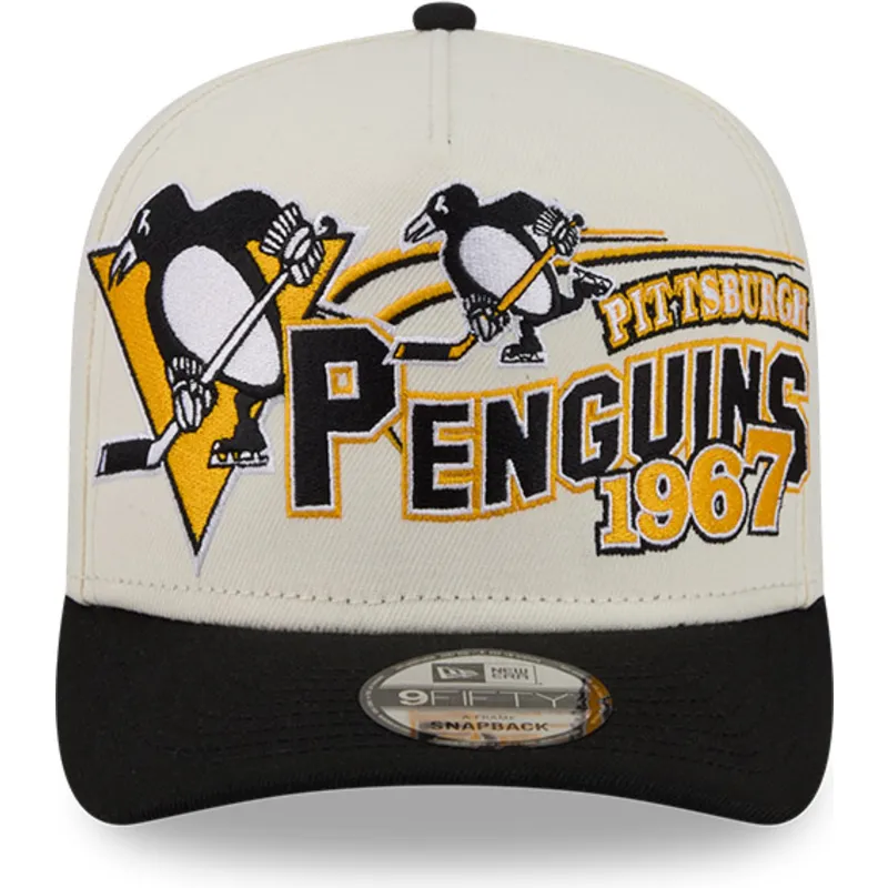 gorra-curva-beige-snapback-9fifty-a-frame-classic-de-pittsburgh-penguins-nhl-de-new-era