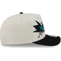 beige-og-sort-buet-kasket-snapback-9fifty-a-frame-classic-fra-san-jose-sharks-nhl-fra-new-era
