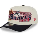 petten-gebogen-beige-snapback-9fifty-a-frame-classic-van-atlanta-braves-mlb-van-new-era