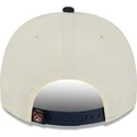 cappellino-visiera-curva-beige-e-nero-snapback-9fifty-a-frame-classic-di-atlanta-braves-mlb-di-new-era
