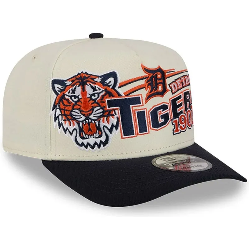 petten-gebogen-beige-snapback-9fifty-a-frame-classic-van-detroit-tigers-mlb-van-new-era
