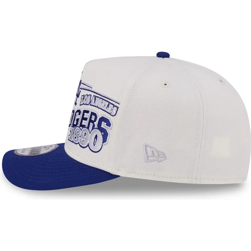 petten-gebogen-beige-snapback-9fifty-a-frame-classic-van-los-angeles-dodgers-mlb-van-new-era
