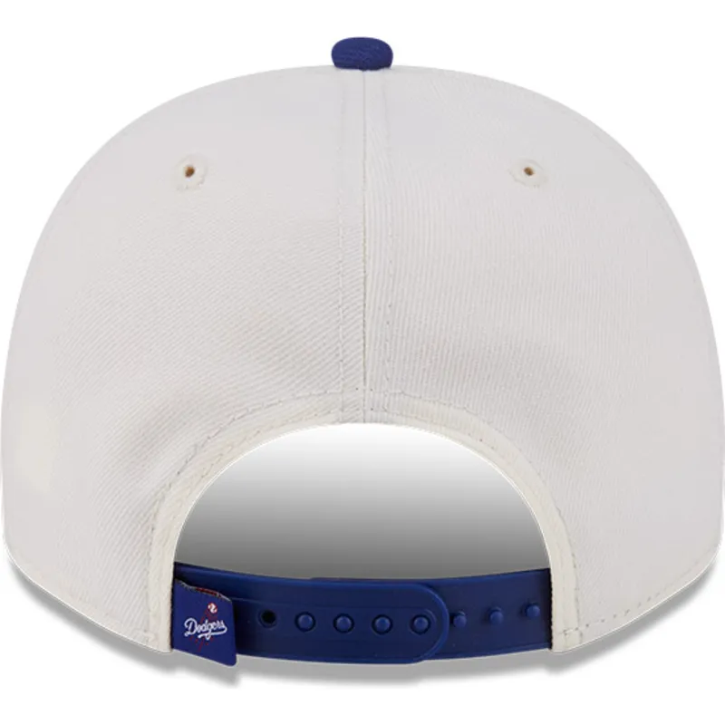 petten-gebogen-beige-snapback-9fifty-a-frame-classic-van-los-angeles-dodgers-mlb-van-new-era