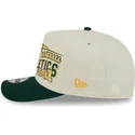 buet-beige-og-gron-snapback-kasket-9fifty-a-frame-classic-fra-oakland-athletics-mlb-fra-new-era