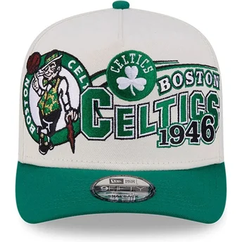 Cap gebogen beige snapback 9FIFTY A Frame Classic van Boston Celtics NBA van New Era