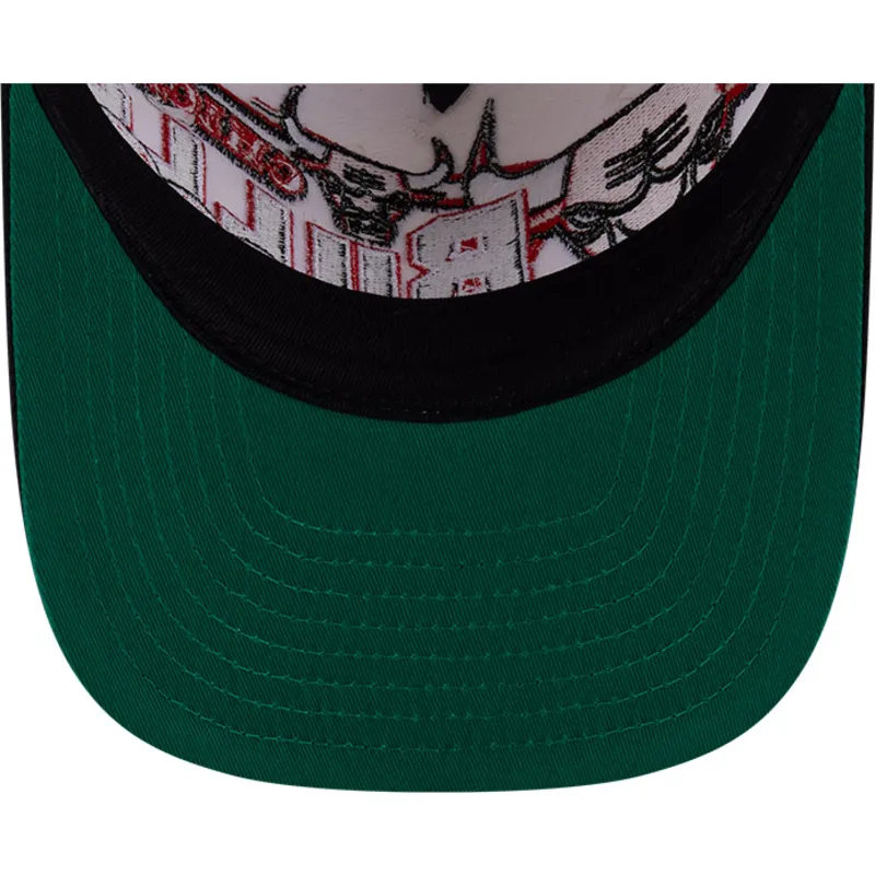 petten-gebogen-beige-snapback-9fifty-a-frame-classic-van-chicago-bulls-nba-van-new-era