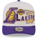 petten-gebogen-beige-snapback-9fifty-a-frame-classic-van-los-angeles-lakers-nba-van-new-era