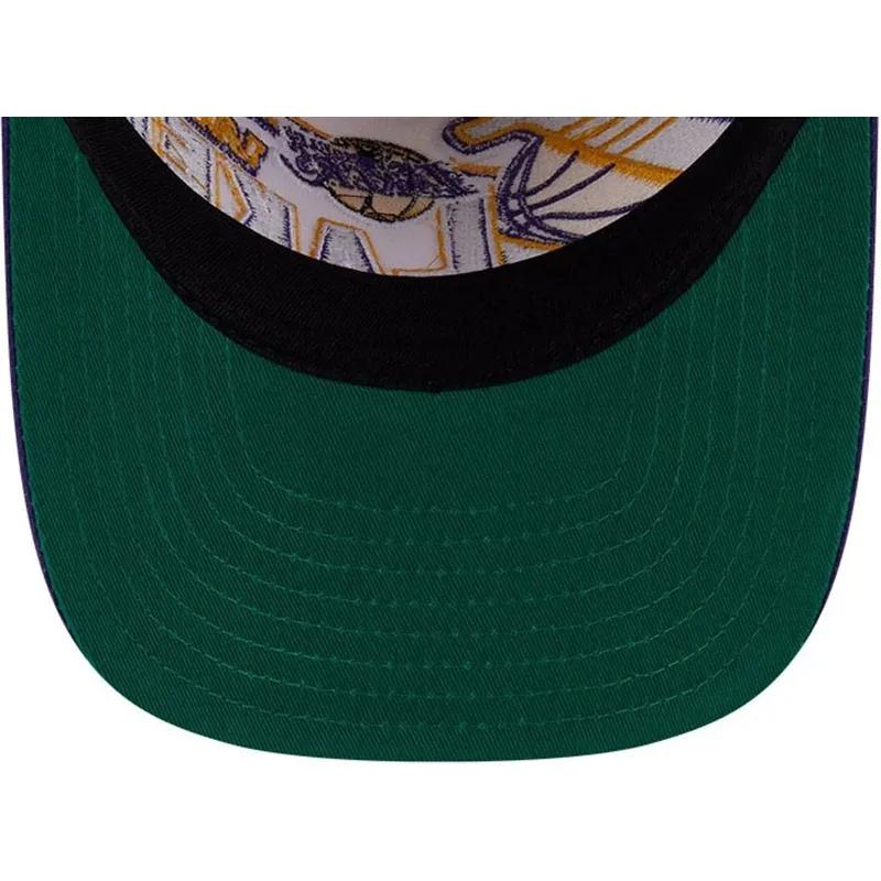 petten-gebogen-beige-snapback-9fifty-a-frame-classic-van-los-angeles-lakers-nba-van-new-era