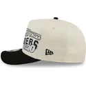 cappellino-curvo-beige-e-nero-snapback-9fifty-a-frame-classic-dei-las-vegas-raiders-nfl-di-new-era