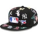petten-plat-zwart-aangepast-59fifty-all-over-van-mlb-van-new-era