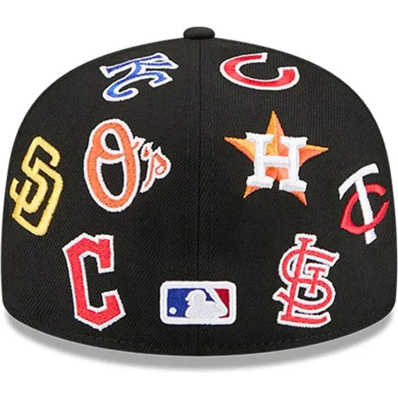 petten-plat-zwart-aangepast-59fifty-all-over-van-mlb-van-new-era