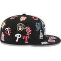 cappello-piatto-nero-aderente-59fifty-all-over-di-mlb-di-new-era