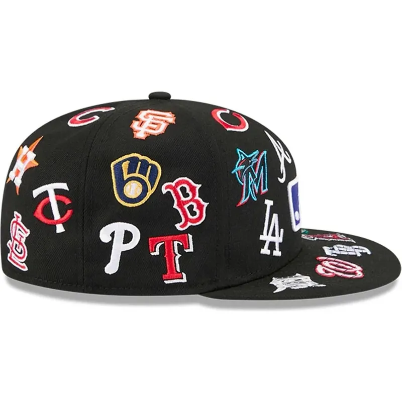 petten-plat-zwart-aangepast-59fifty-all-over-van-mlb-van-new-era
