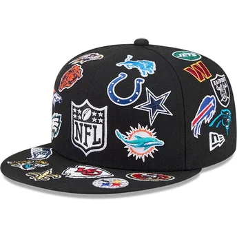 Sort fitted 59FIFTY All Over NFL-kasket fra New Era