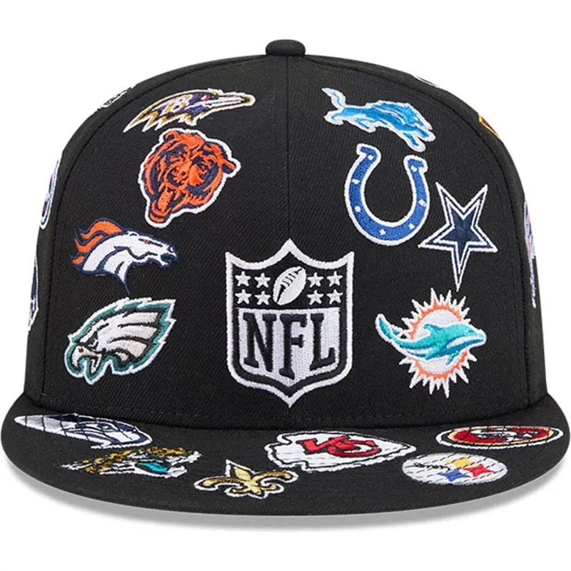 petten-plat-zwart-aangepast-59fifty-all-over-van-nfl-van-new-era