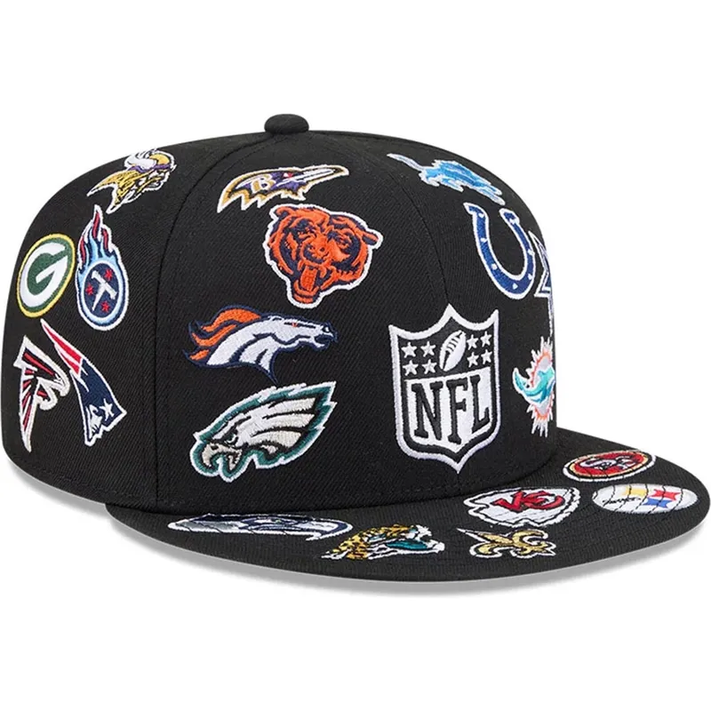 petten-plat-zwart-aangepast-59fifty-all-over-van-nfl-van-new-era