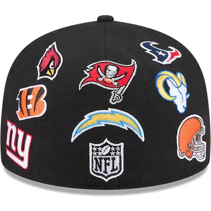 petten-plat-zwart-fitted-59fifty-all-over-van-nfl-van-new-era