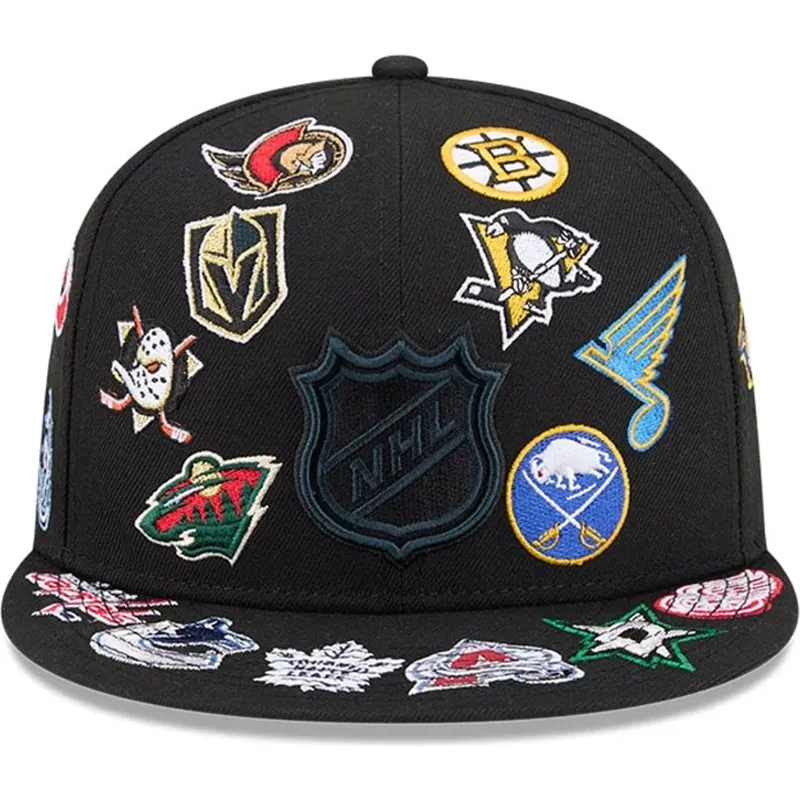 gorra-plana-negra-ajustada-59fifty-all-over-de-nhl-de-new-era