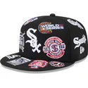 schwarze-enganliegende-59fifty-flat-cap-all-over-logos-der-chicago-white-sox-mlb-von-new-era