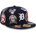 casquette-plate-bleue-marine-ajustee-59fifty-all-over-detroit-tigers-mlb-new-era