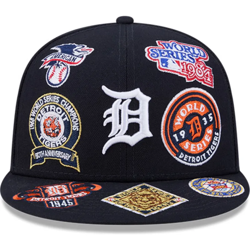 cappello-piatto-blu-marino-regolabile-59fifty-all-over-dei-detroit-tigers-mlb-di-new-era