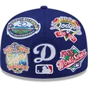 plaska-czapka-niebieska-dopasowana-59fifty-all-over-logos-los-angeles-dodgers-mlb-new-era