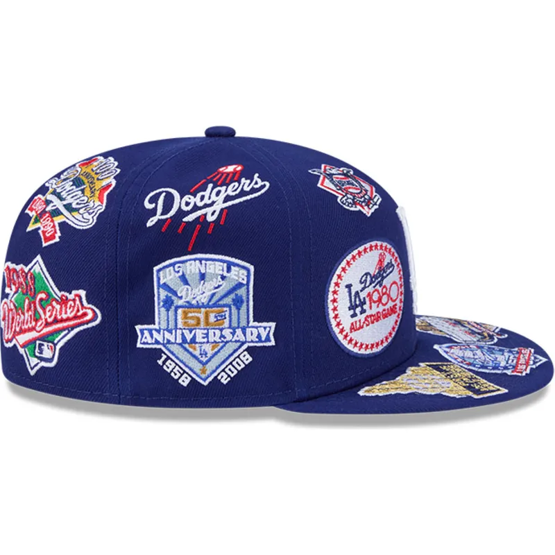 plaska-czapka-niebieska-dopasowana-59fifty-all-over-logos-los-angeles-dodgers-mlb-new-era