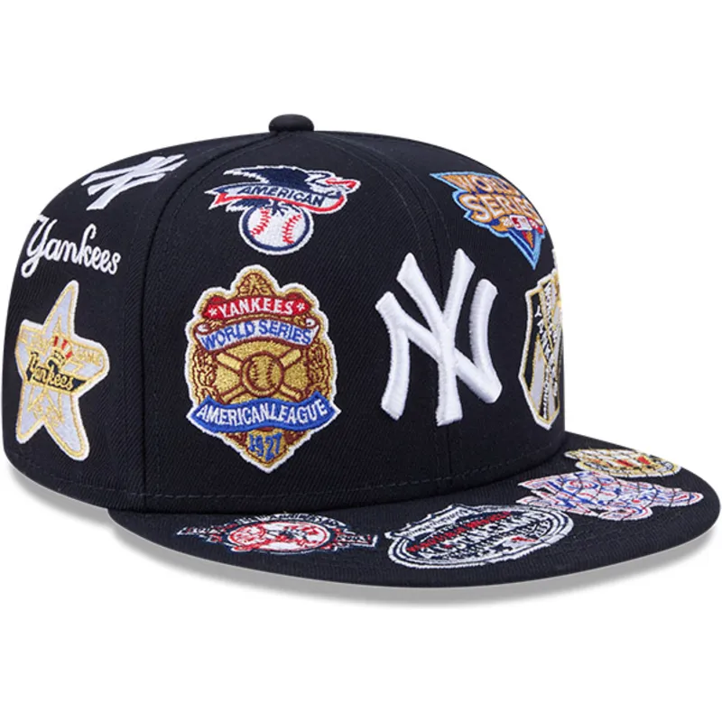 flad-marinebla-tilpasset-59fifty-all-over-logos-kasket-fra-new-york-yankees-mlb-af-new-era