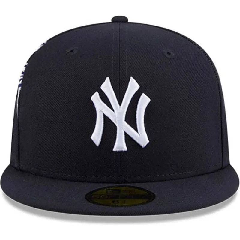 casquette-plate-bleue-marine-ajustee-59fifty-hidden-hit-new-york-yankees-mlb-new-era