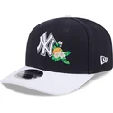 cappellino-curvo-blu-marino-snapback-9seventy-stretch-snap-flower-di-new-york-yankees-mlb-di-new-era