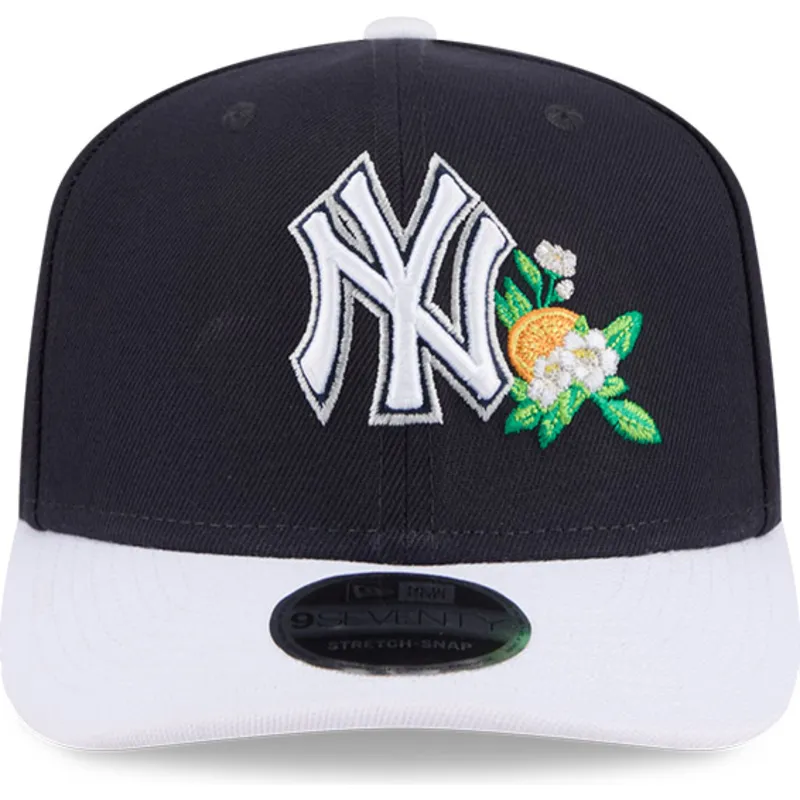 granatowa-czapka-z-zakrzywionym-daszkiem-snapback-9seventy-stretch-snap-flower-new-york-yankees-mlb-new-era
