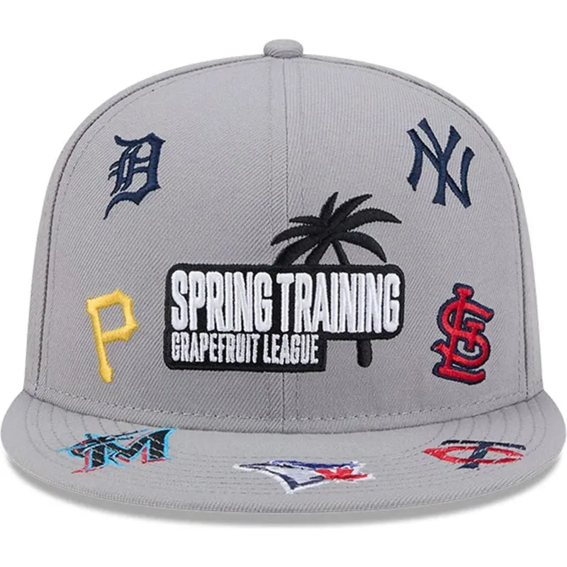 petten-plat-grijs-snapback-9fifty-scattered-grapefruit-league-van-mlb-van-new-era