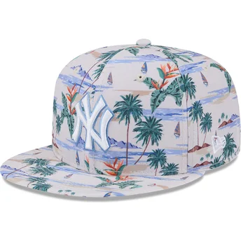 Cappello piatto multicolore snapback 9FIFTY Print dei New York Yankees MLB di New Era