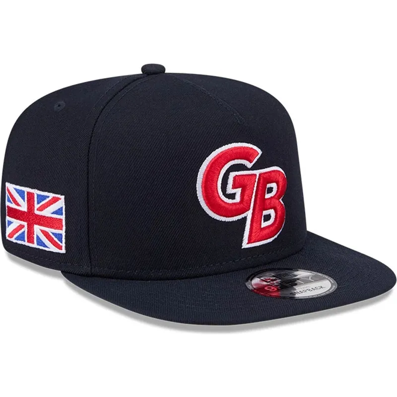 cappello-piatto-blu-marino-snapback-9fifty-a-frame-great-britain-2026-world-baseball-classic-di-new-era