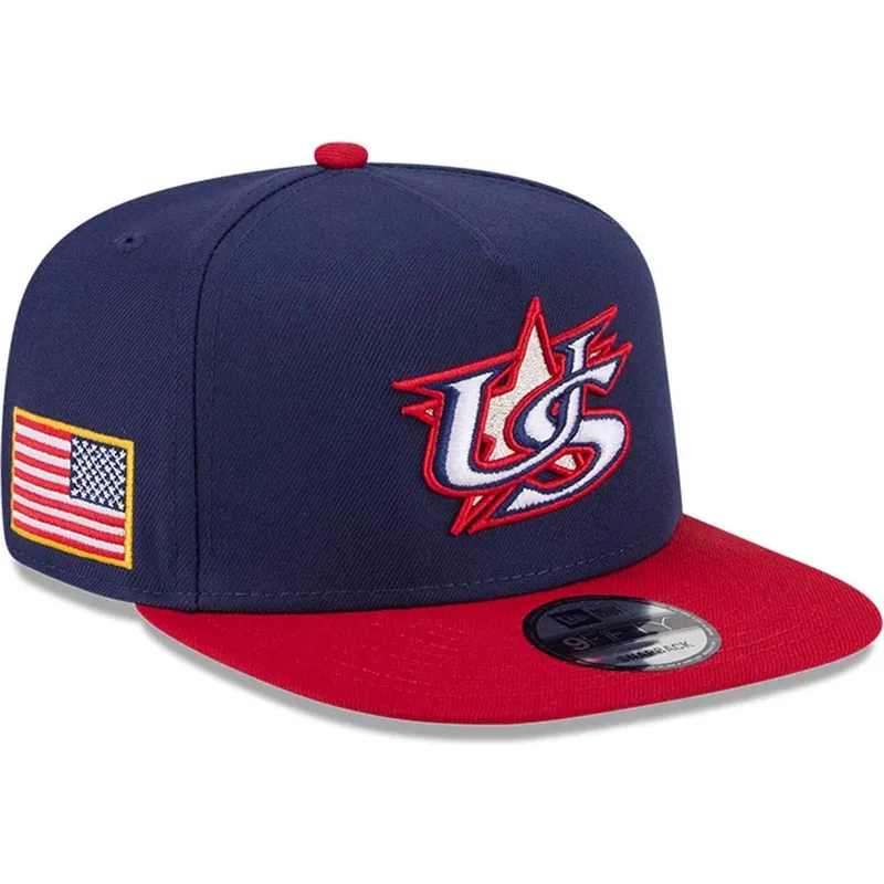 marineblaue-und-rote-flache-snapback-kappe-9fifty-a-frame-usa-2026-world-baseball-classic-von-new-era