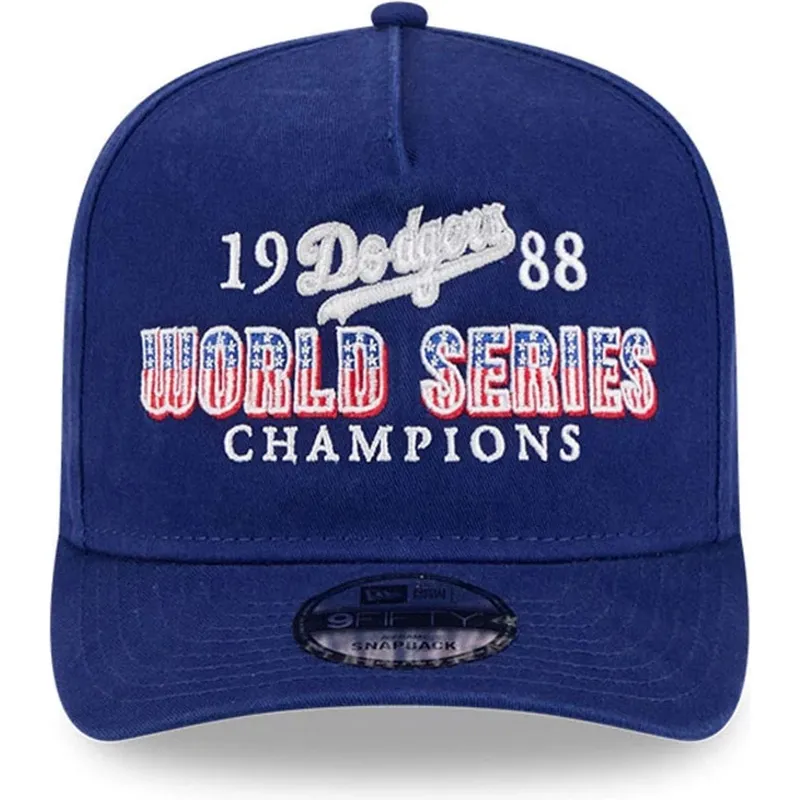 petten-gebogen-blauw-snapback-9fifty-a-frame-historic-van-los-angeles-dodgers-mlb-van-new-era