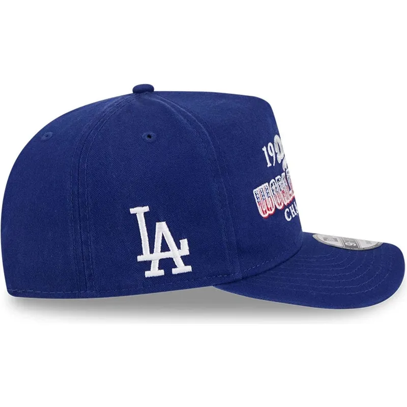 petten-gebogen-blauw-snapback-9fifty-a-frame-historic-van-los-angeles-dodgers-mlb-van-new-era