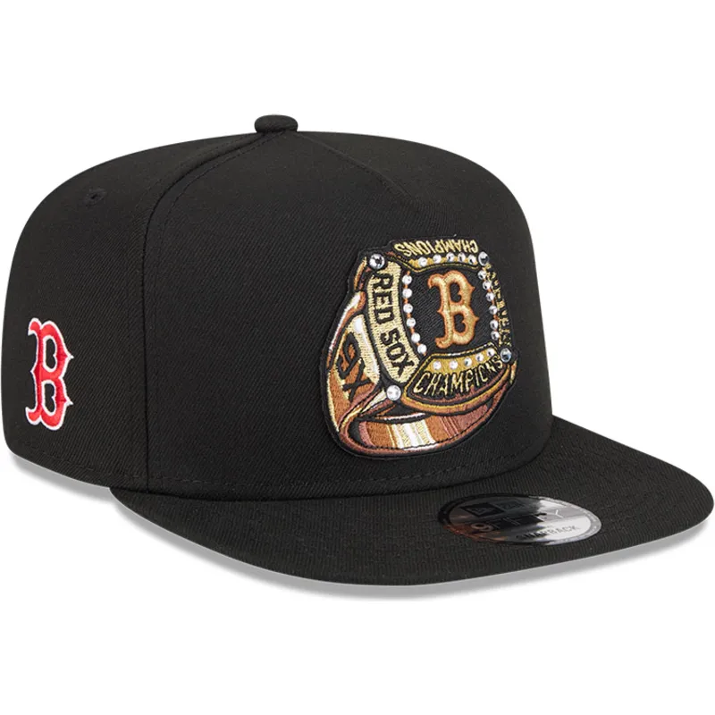 petten-plat-zwart-snapback-9fifty-a-frame-ring-van-boston-red-sox-mlb-van-new-era