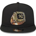 petten-plat-zwart-snapback-9fifty-a-frame-ring-van-new-york-yankees-mlb-van-new-era
