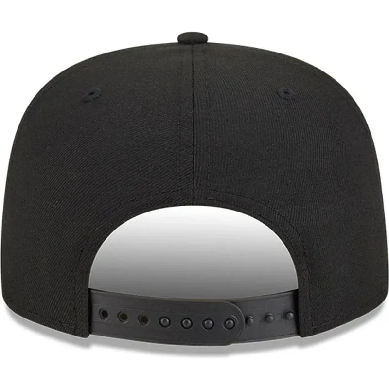 cappello-piatto-nero-snapback-9fifty-a-frame-ring-degli-oakland-athletics-mlb-di-new-era