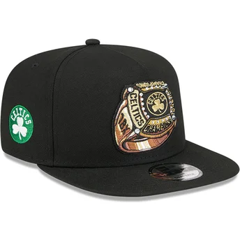 Czarna płaska czapka snapback 9FIFTY A Frame Ring Boston Celtics NBA New Era