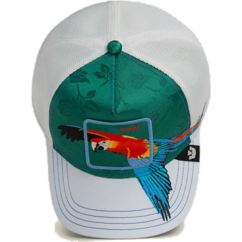 petten-gebogen-groen-snapback-loro-guapo-honduras-macaw-the-farm-the-farm-van-goorin-bros