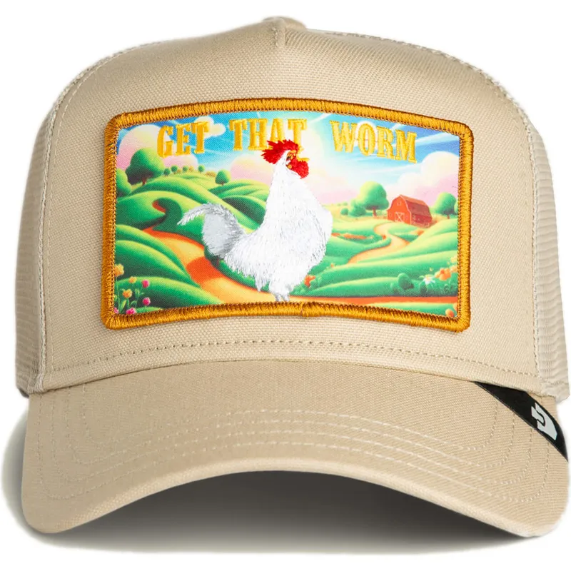 trucker-kasket-beige-hane-get-that-worm-greener-grass-the-farm-fra-goorin-bros