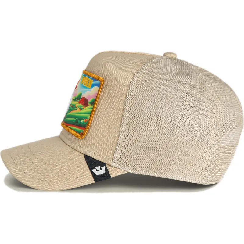 petten-gebogen-beige-snapback-the-farm-van-goorin-bros petten-gebogen-beige-snapback-the-farm-van-goorin-bros