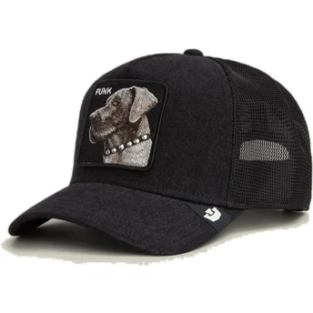 Petten gebogen zwart snapback The Farm van Goorin Bros.